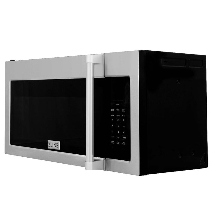 ZLINE 30 in. Kitchen Package Stainless Steel Dual Fuel Range and Over-the-Range Microwave with Traditional Handle (2KP-RAOTRH30)