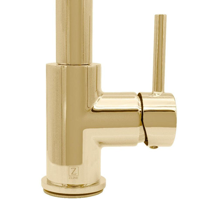 ZLINE Dante Pull Down Kitchen Faucet in Polished Gold (DNT-KF-PG)