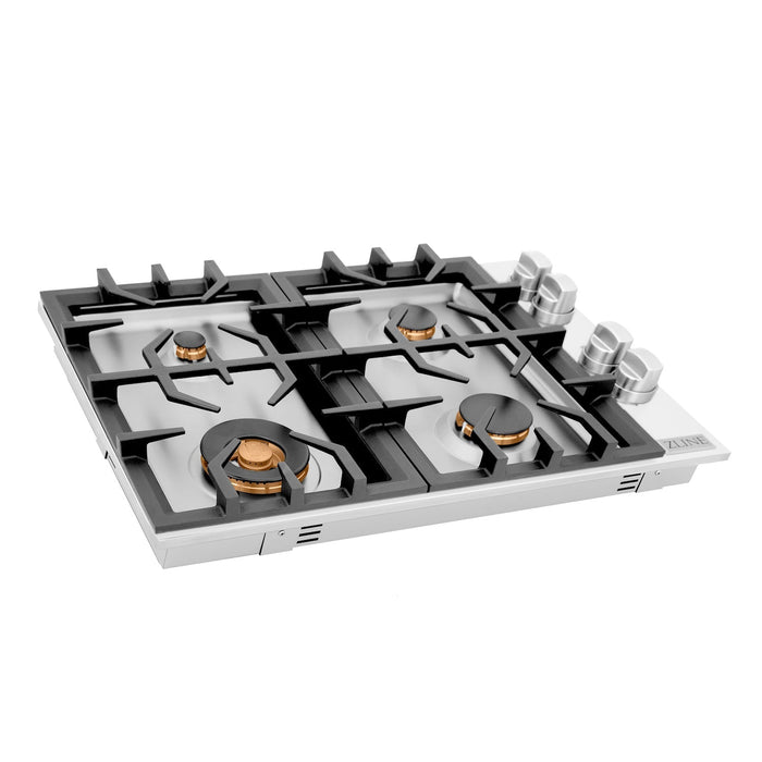 ZLINE 30 in. Gas Cooktop with 4 Brass Burners (RC-BR-30)