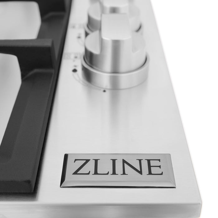 ZLINE 30 in. Gas Cooktop with 4 Brass Burners (RC-BR-30)