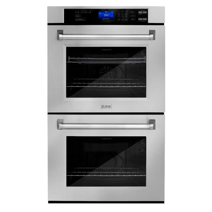 ZLINE Kitchen Package with 36 in. Stainless Steel Rangetop and 30 in. Double Wall Oven (2KP-RTAWD36)