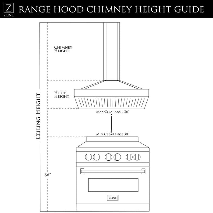 ZLINE Wall Mount Range Hood in Stainless Steel (KN6)