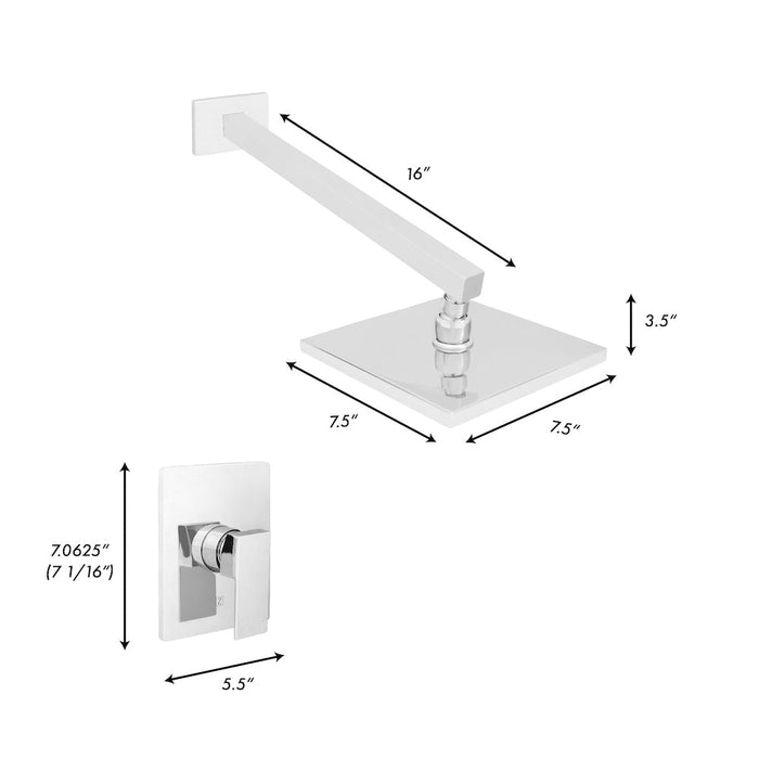 ZLINE Bliss Rainfall Shower Faucet in Chrome (BLS-SHF-CH)