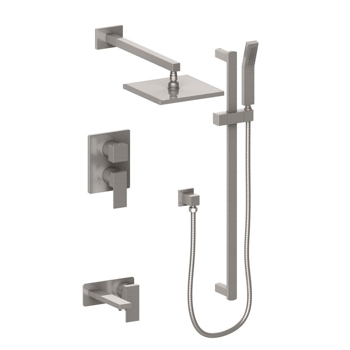 ZLINE Bliss Rainfall Shower System with 12 in. Oversized Shower Head in Brushed Nickel (BLS-SHS12-BN)