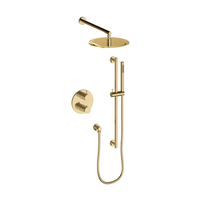 ZLINE Emerald Bay Thermostatic Shower System in Polished Gold (EMBY-SHS-T2-PG)