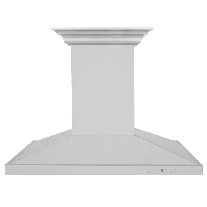 ZLINE Island Mount Range Hood in Stainless Steel with Built-in CrownSound Bluetooth Speakers (GL2iCRN-BT)