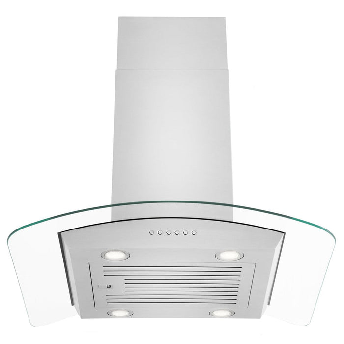 ZLINE Alpine Series Convertible Island Mount Range Hood in Stainless Steel (ALP70IS)