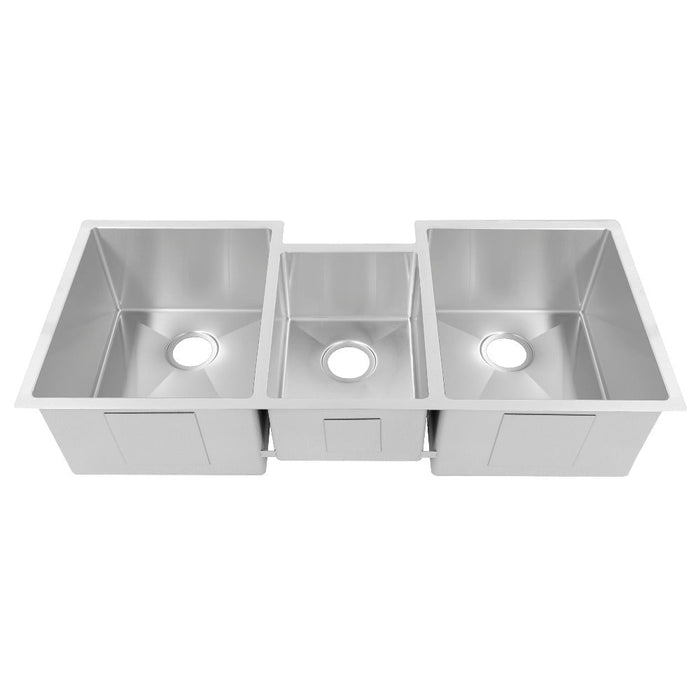 ZLINE Breckenridge 45 in. Undermount Triple Bowl Stainless Steel Kitchen Sink with Bottom Grid and Accessories (SLT-45)