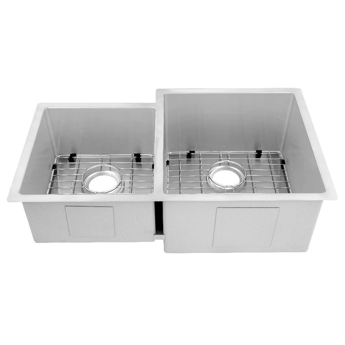 ZLINE Jackson 32 in. Undermount Double Bowl Stainless Steel Kitchen Sink with Bottom Grid (SRDL-32)