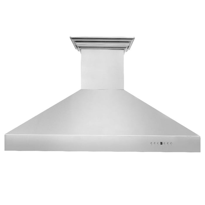 ZLINE Professional Wall Mount Range Hood in Stainless Steel with Built-in CrownSound Bluetooth Speakers (697CRN-BT)