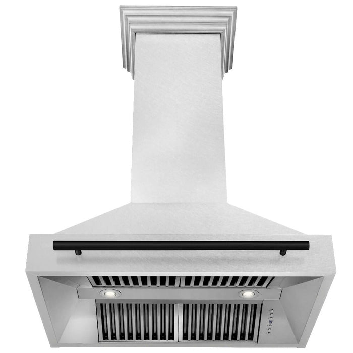 ZLINE Autograph Edition 36 in. Fingerprint Resistant Stainless Steel Range Hood with Stainless Steel Shell and Handle (8654SNZ-36)