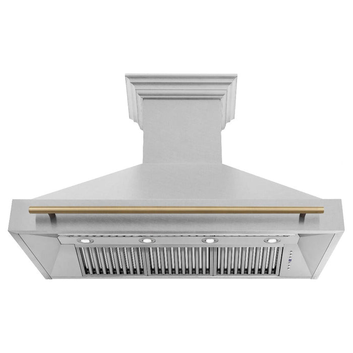 ZLINE Autograph Edition 48 in. Fingerprint Resistant Stainless Steel Range Hood with Handle (8654SNZ-48)