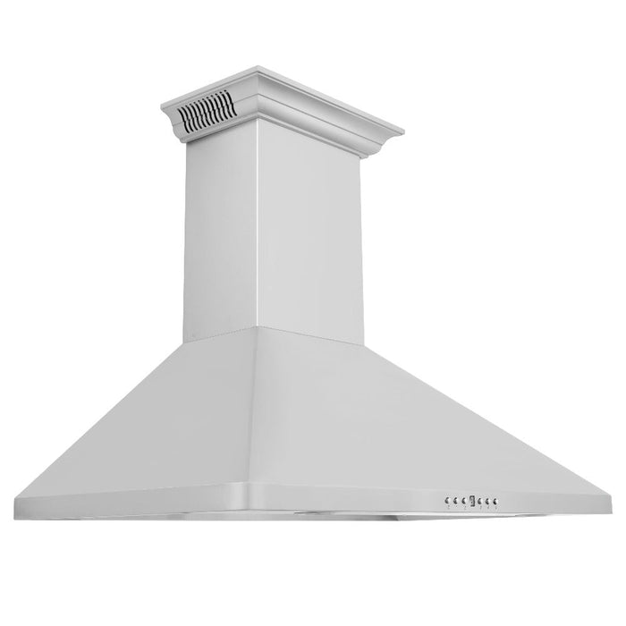 ZLINE Wall Mount Range Hood in Stainless Steel with Built-in CrownSound Bluetooth Speakers (KF1CRN-BT)