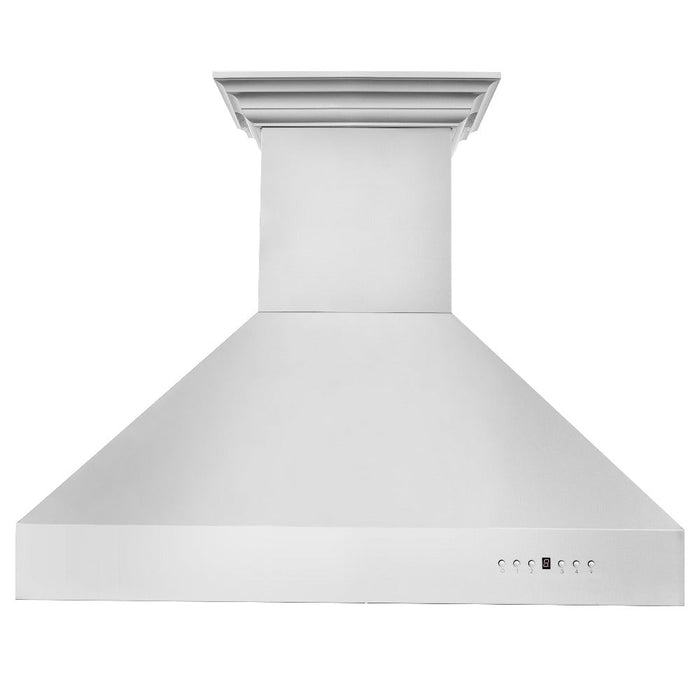 ZLINE Professional Wall Mount Range Hood in Stainless Steel with Built-in CrownSound Bluetooth Speakers (697CRN-BT)