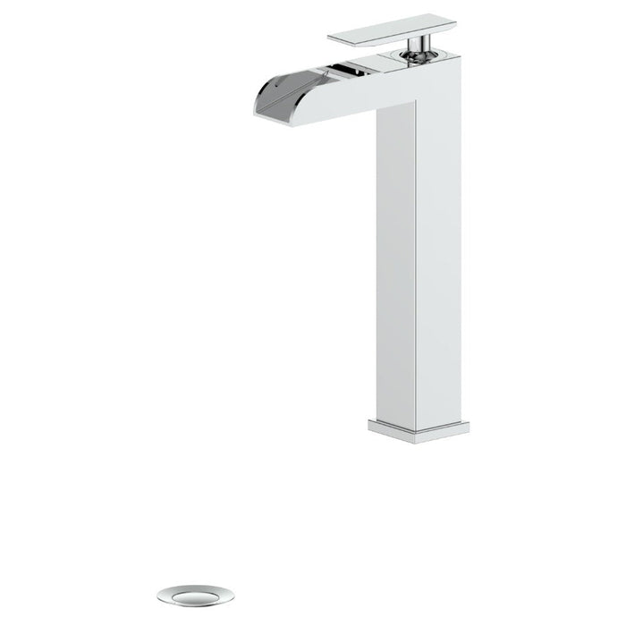 ZLINE Eagle Falls Waterfall Vessel Sink Bath Faucet in Chrome (EAG-BF-CH)