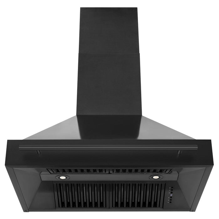 ZLINE Black Stainless Steel Range Hood with Black Stainless Steel Handle (BS655-BS)