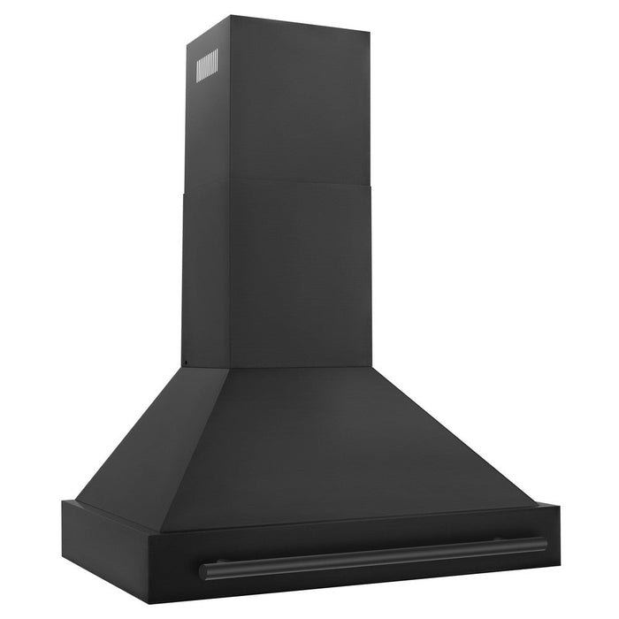 ZLINE Black Stainless Steel Range Hood with Black Stainless Steel Handle (BS655-BS)