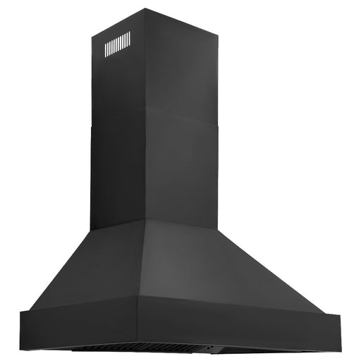 ZLINE Black Stainless Steel Wall Mount Range Hood (BS655N) side, under.