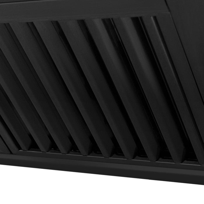 ZLINE Black Stainless Steel Range Hood with Black Stainless Steel Handle (BS655-BS)