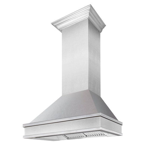 ZLINE Designer Series Fingerprint Resistant Wall Mount Range Hood (8656S) side, below.