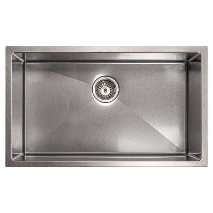 ZLINE Meribel 30 in. Undermount Single Bowl Scratch Resistant Stainless Steel Kitchen Sink with Bottom Grid (SRS-30S)