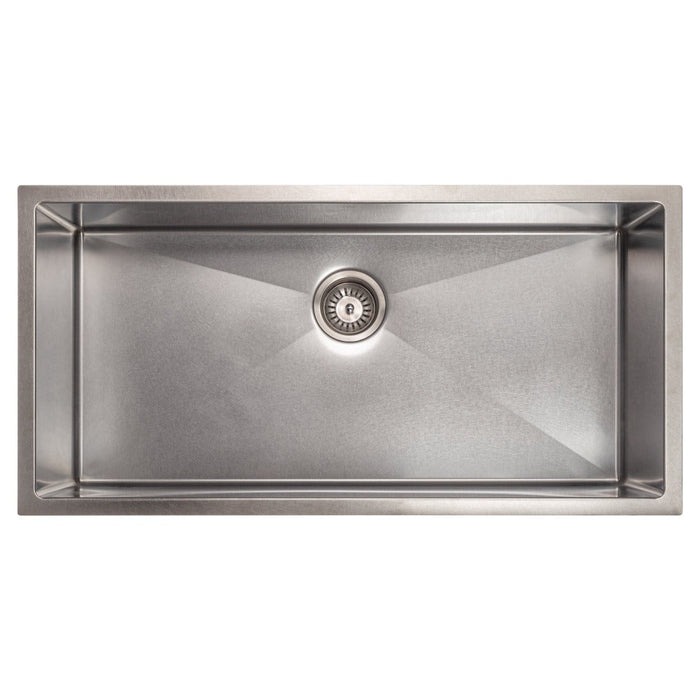 ZLINE Meribel 36 in. Undermount Single Bowl Scratch Resistant Stainless Steel Kitchen Sink with Bottom Grid (SRS-36S)