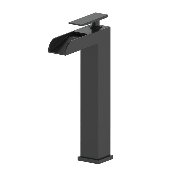 ZLINE Eagle Falls Waterfall Vessel Sink Bath Faucet in Matte Black (EAG-BF-MB)