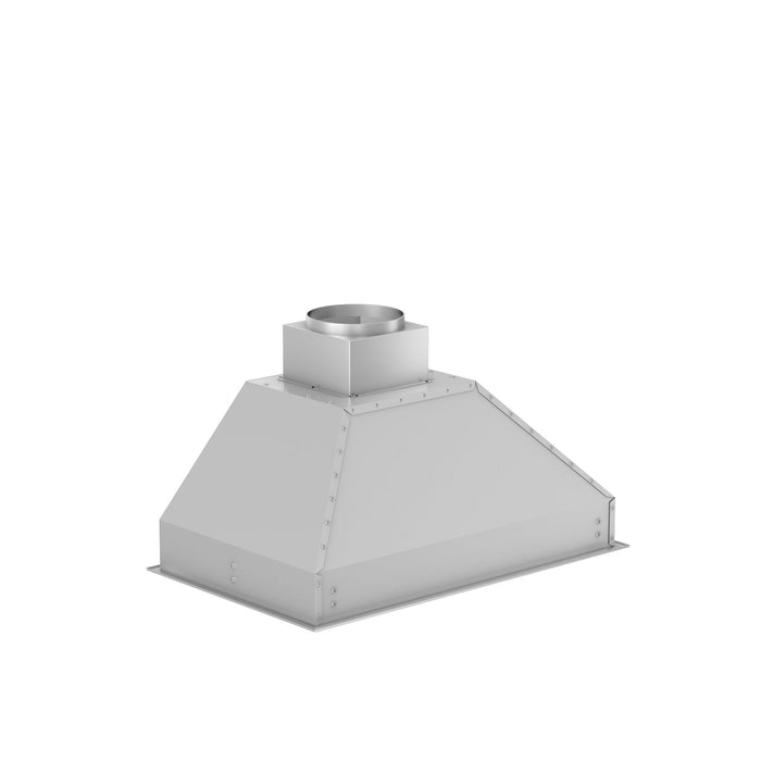 ZLINE Ducted Wall Mount Range Hood Insert in Stainless Steel (721) side.