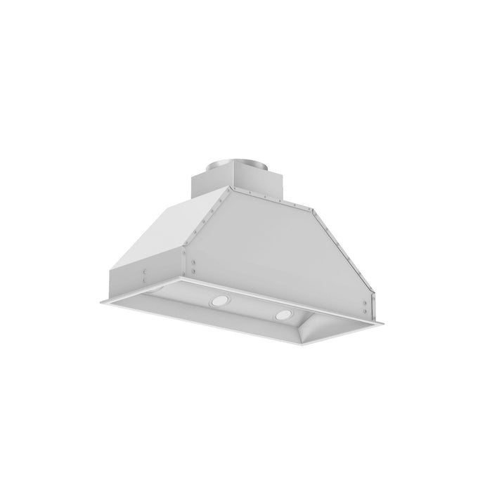 ZLINE Double Remote Blower Ducted 700 CFM Range Hood Insert in Stainless Steel (695-RD) side, under.