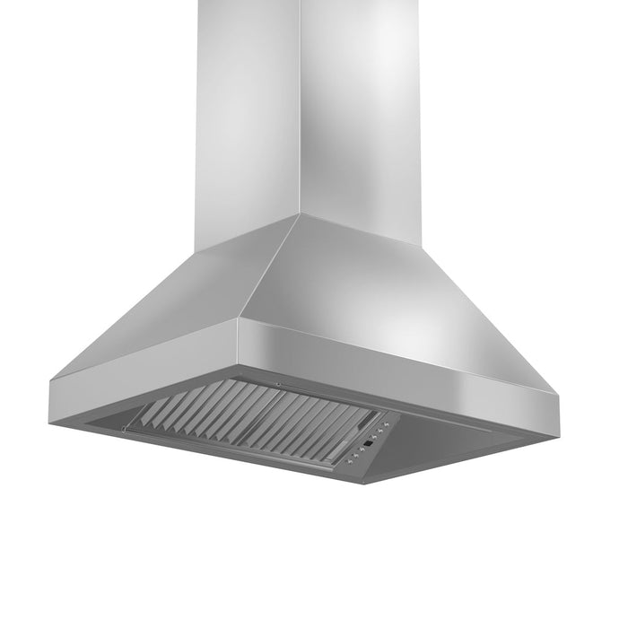 ZLINE Ducted Island Mount Range Hood in Stainless Steel (597i)