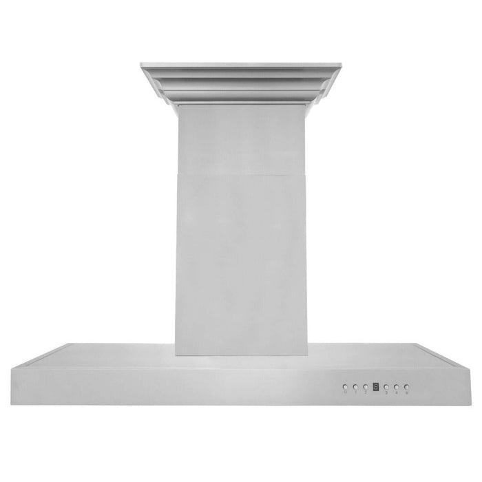 ZLINE Wall Mount Range Hood In Stainless Steel With Built-In CrownSound Bluetooth Speakers (KECRN-BT)