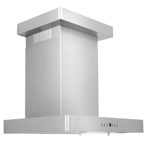 ZLINE Convertible Vent Wall Mount Range Hood in Stainless Steel with Crown Molding (KECRN) 24 inhc.