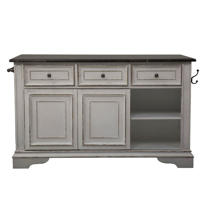 Magnolia Manor - Kitchen Island - White