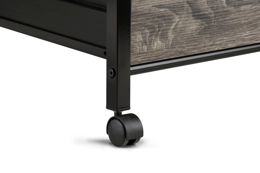 Kitchen Shelf On Casters - Black