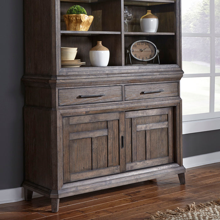 Artisan Prairie - Sliding Door Buffet - Dark Brown