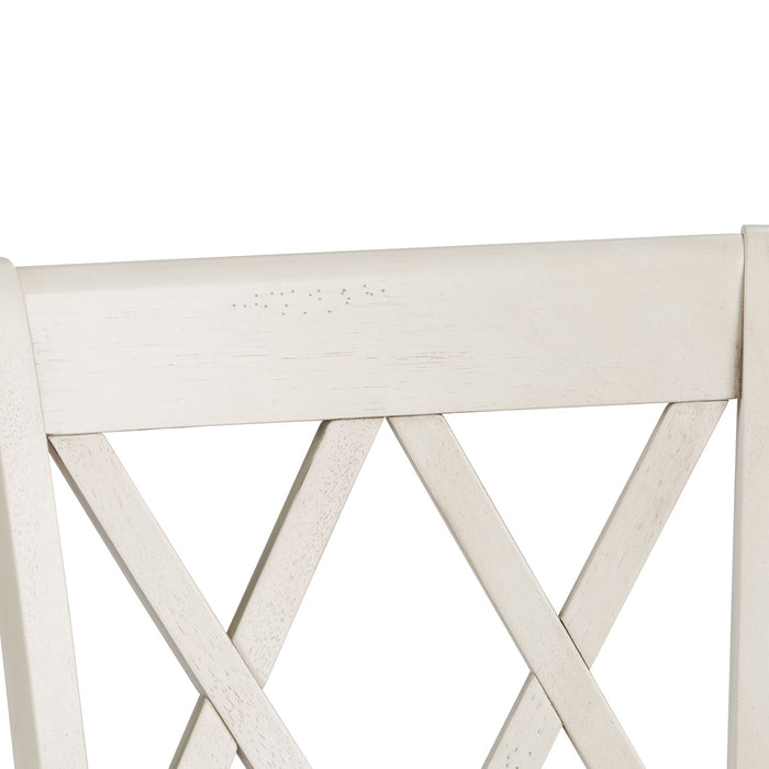 Al Fresco - Double X Back Side Chair - White