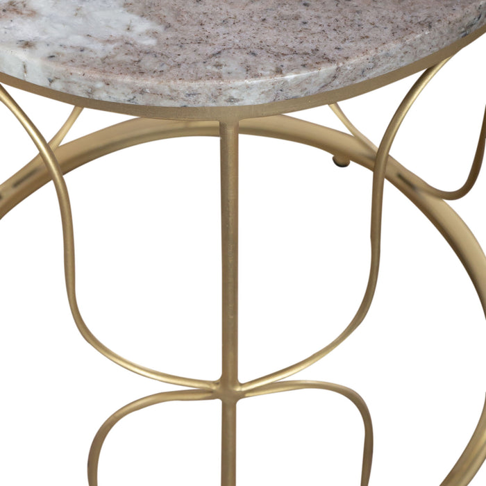 Verona - Accent Tables - Pearl Silver