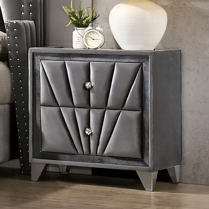 Carissa - Night Stand - Gray