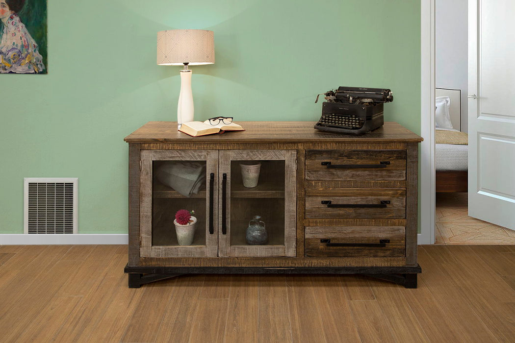 Loft Brown - 60”Buffet With 3 Drawer / 2 Doors