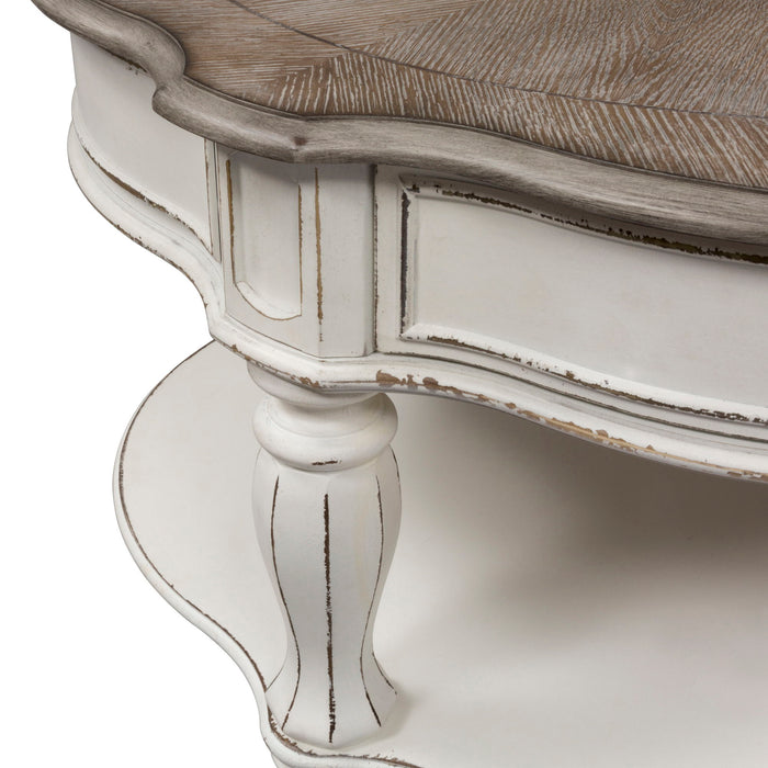 Magnolia Manor - Round Cocktail Table - White