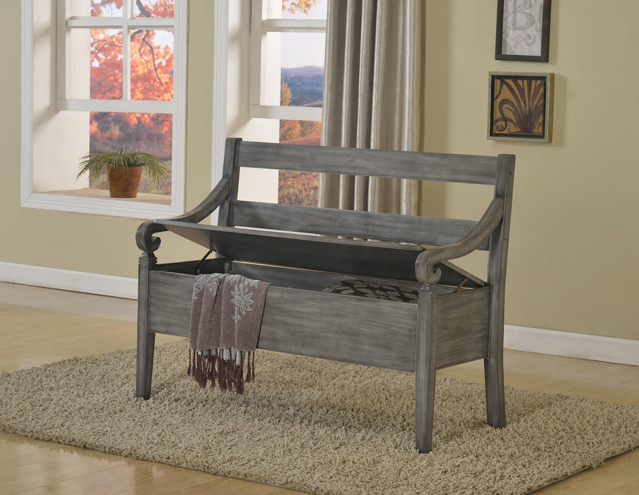 Kennedy - Storage Bench - Gray