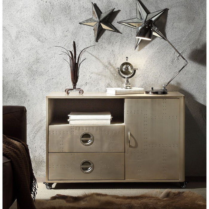 Jennavieve - Cabinet - Gold Aluminum