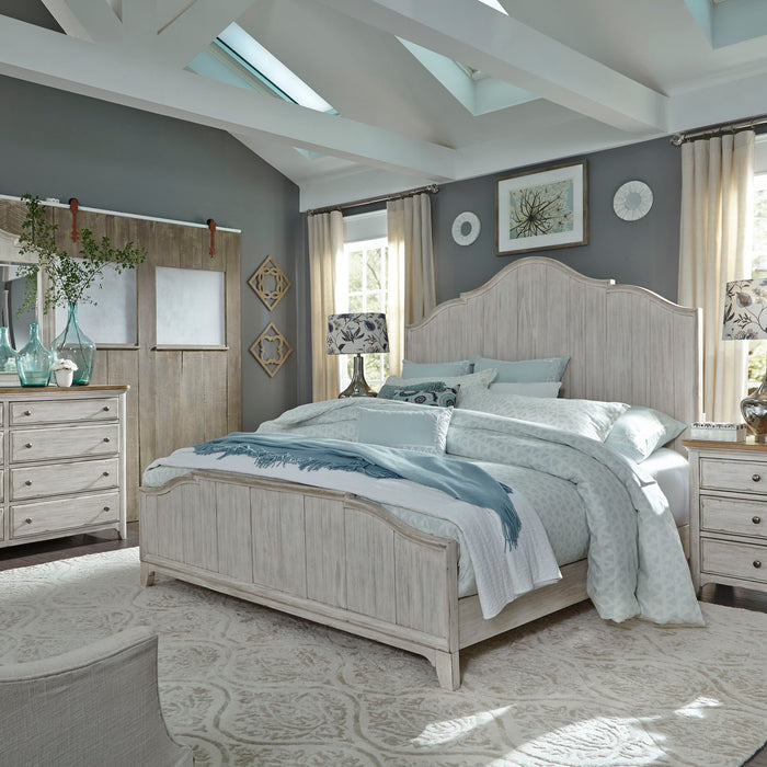 Farmhouse Reimagined - Panel Bed, Dresser & Mirror