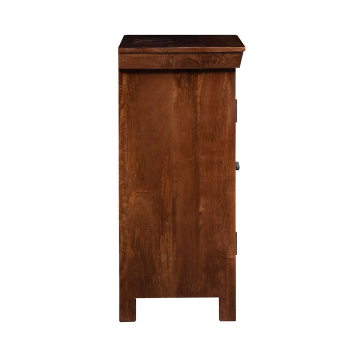 Sahana - 2 Door Accent Cabinet - Dark Brown