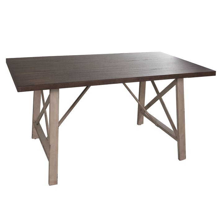 Vintage Series - Rectangular X Leg Table - Dark Brown