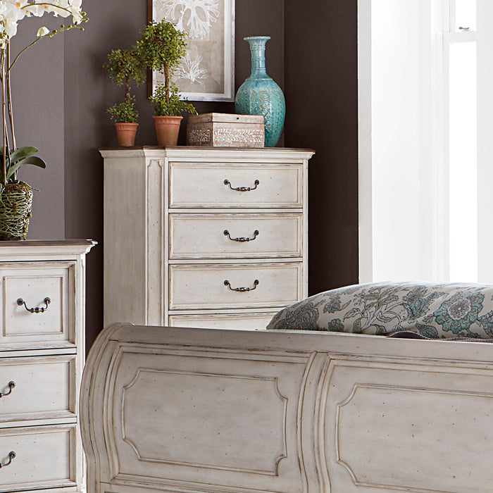 Abbey Road - 5 Drawer Chest - White