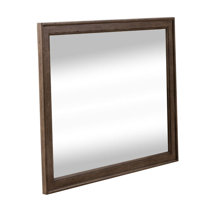 Americana Farmhouse - Landscape Mirror - Light Brown