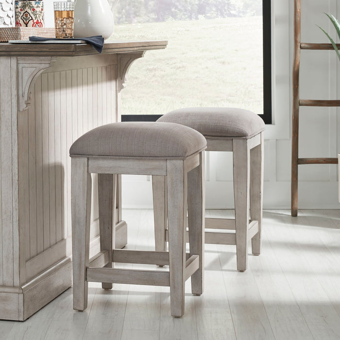 Heartland - Upholstered Counter Height Stool - White