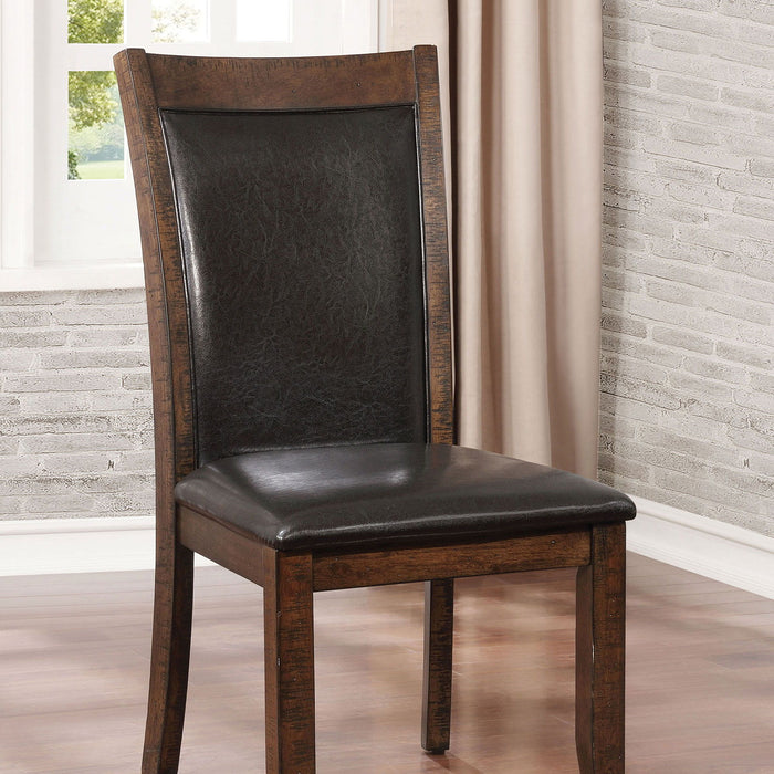 Maegan - Side Chair (Set of 2) - Brown Cherry / Espresso