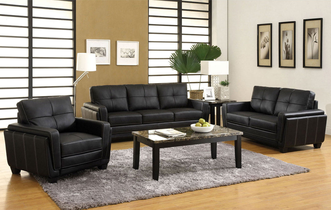 Blacksburg - Loveseat - Black